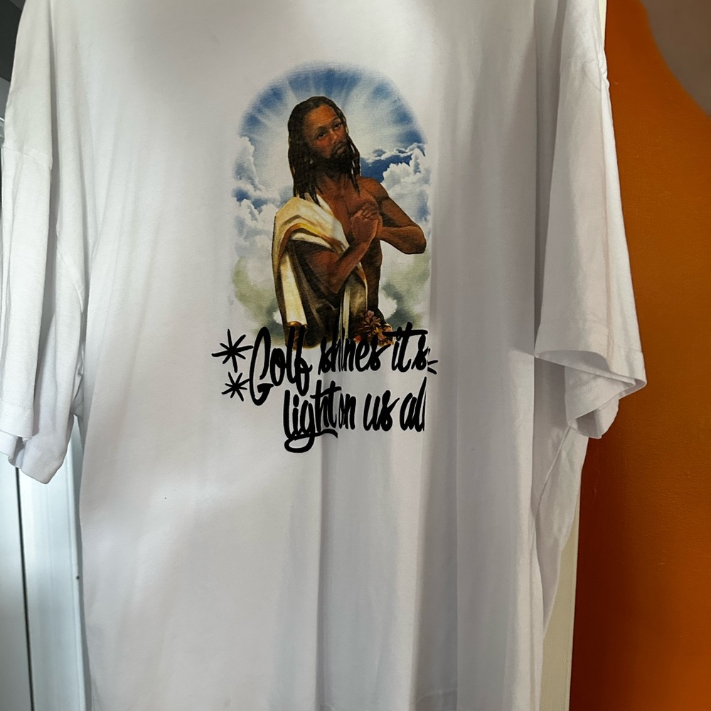 Golf Wang White Short Sleeve Tee with Graphic Design